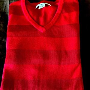 Kenneth Cole Two Tone Red Sweater